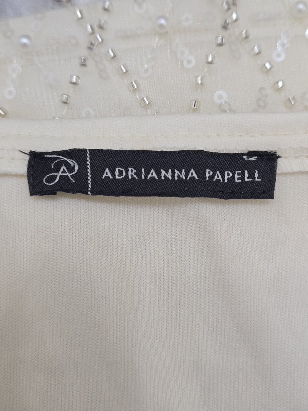 Adrianna Papell Ivory Beaded Tank Top - Picture 8 of 13